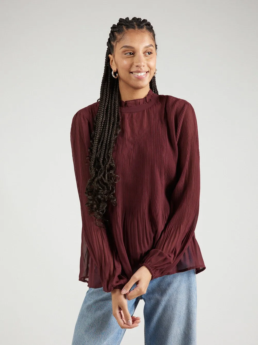 Blouse About You Diana, burgundy