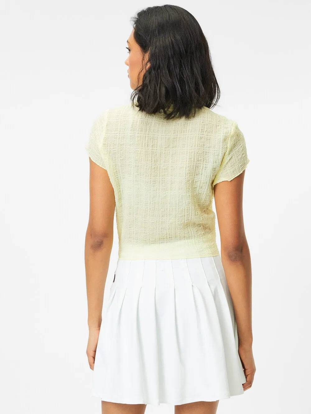 Blouse WEEKDAY Selma, pastel yellow