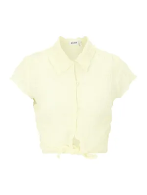 Blouse WEEKDAY Selma, pastel yellow