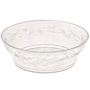 "BULK" D'Vine Plastic Soup Bowl Heavyweight Clear 10 oz