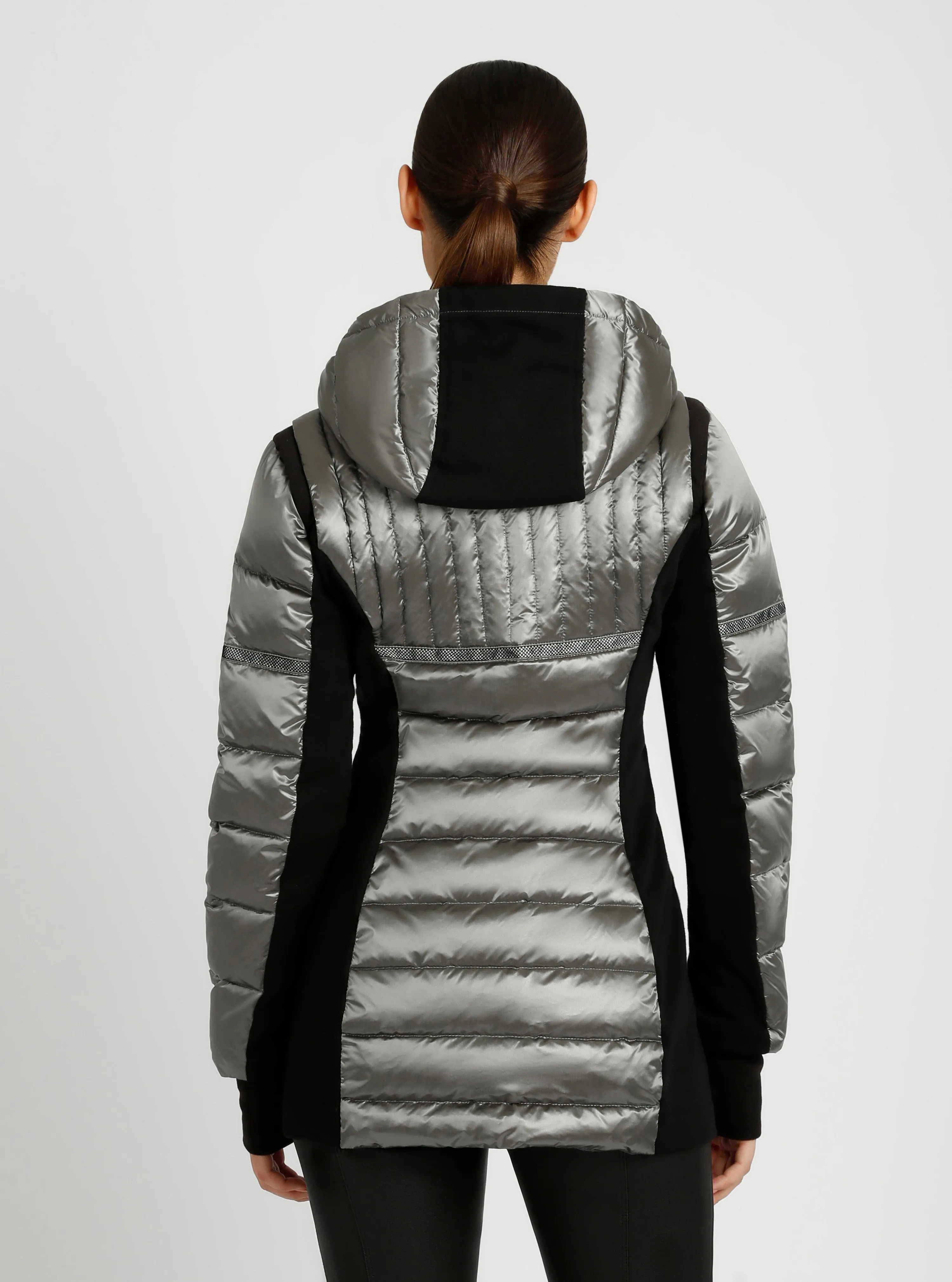 Reflective Inset Down Filled Feather Weight Parka