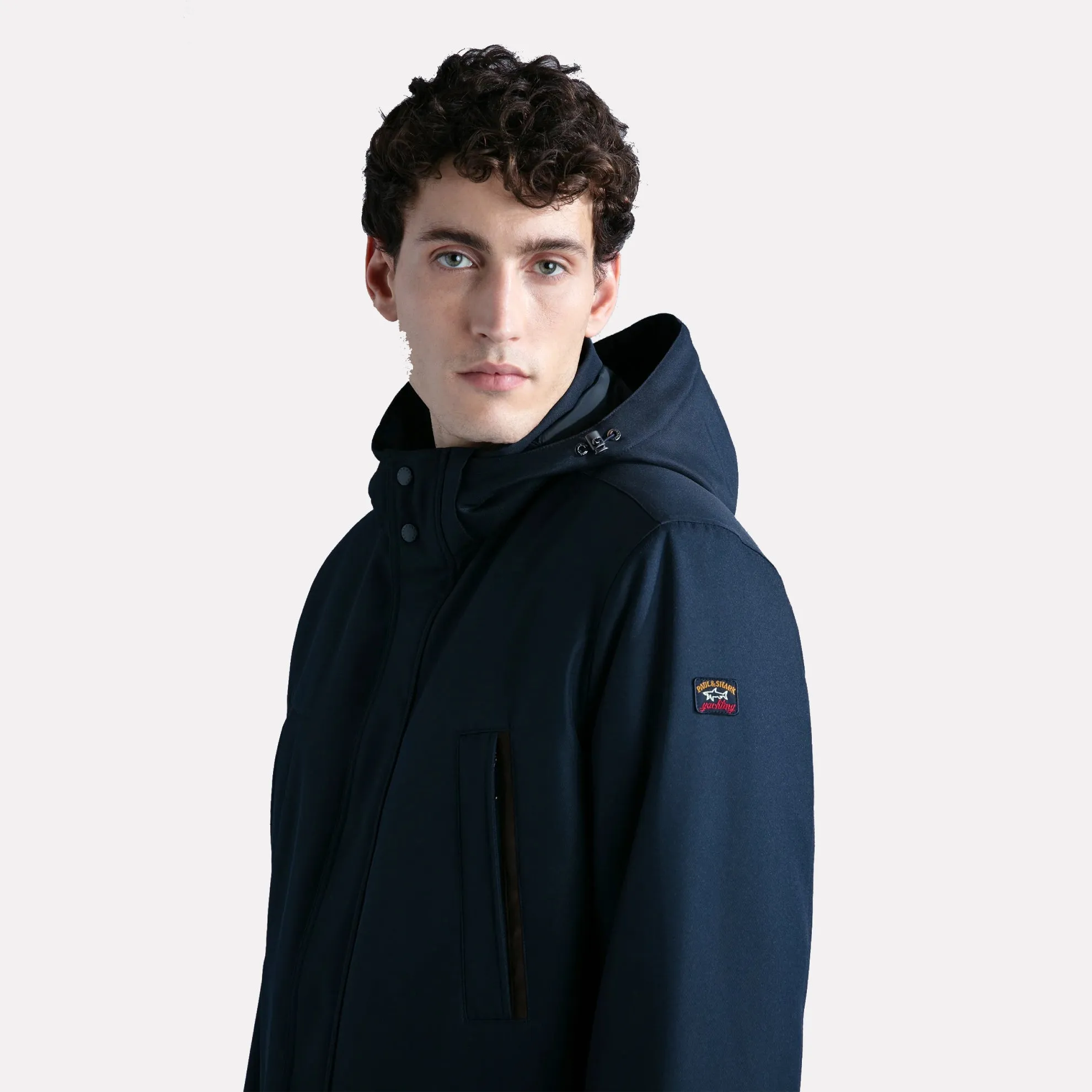 Save the Sea Typhoon Parka with Twill & Fur Lining / Navy