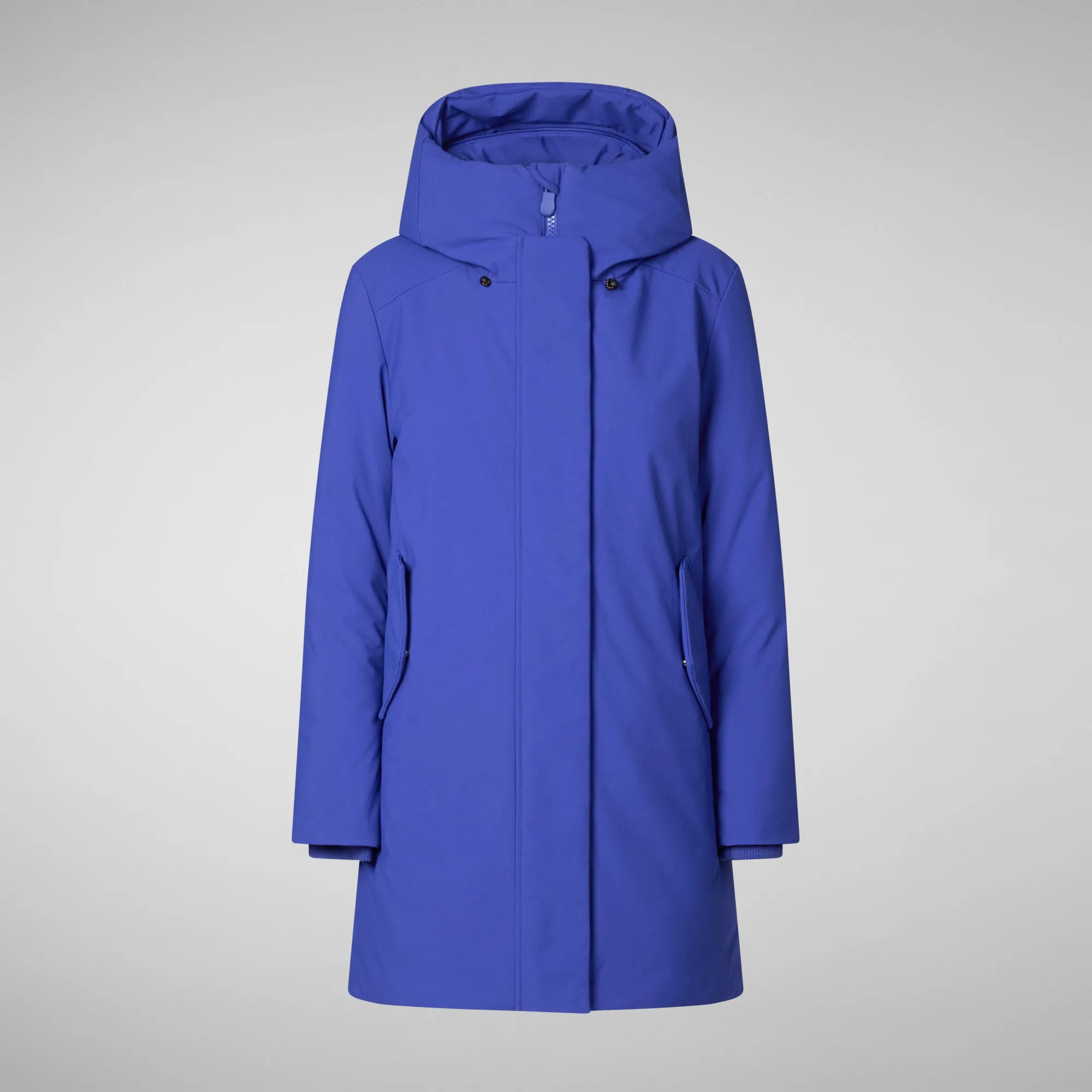 Women's hooded parka nellie in gentian blue